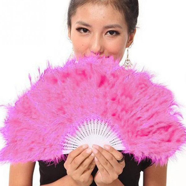 Feather Fan 羽毛扇子 DC001 (玫紅)