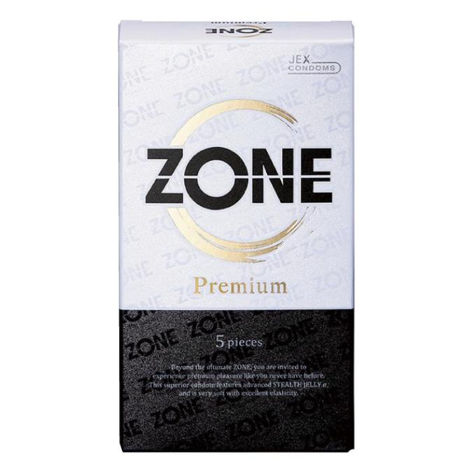 Jex Zone Premium 順滑不易乾超薄感安全套-5片裝