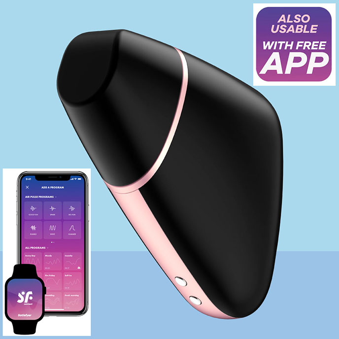 Satisfyer Love Triangle Black 陰蒂震動-女性愉悅吸吮器(黑)