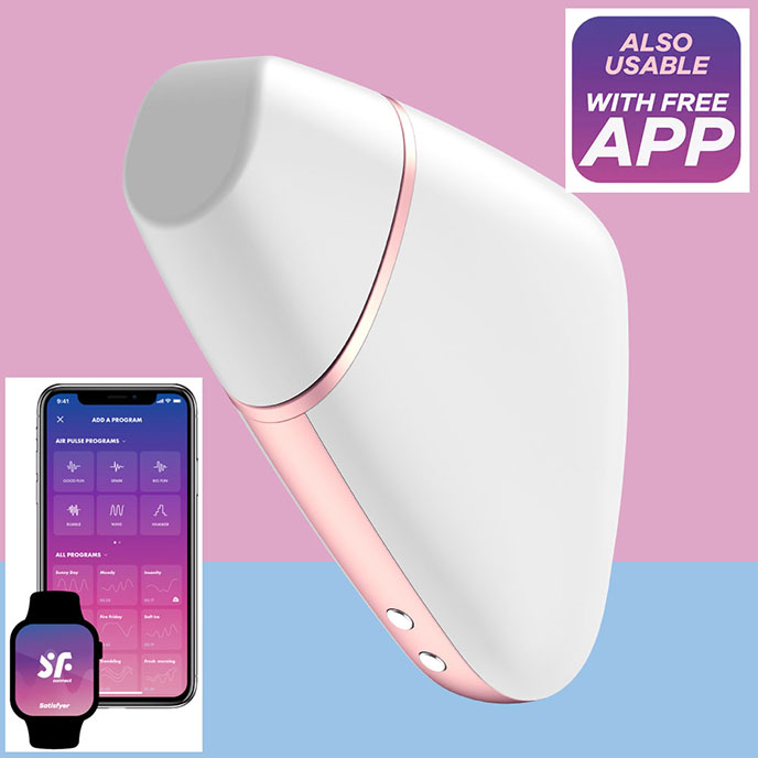 Satisfyer Love Triangle White 陰蒂震動-女性愉悅吸吮器(白)