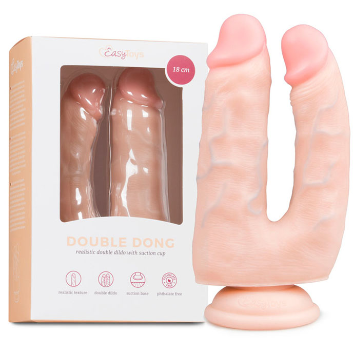 Realistic Double Dildo 雙洞夾攻假陽具