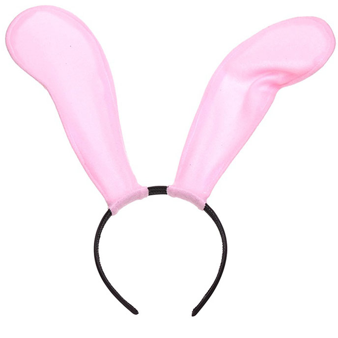Rabbit Ears 兔耳朵尼龍頭箍 TT13 (粉)