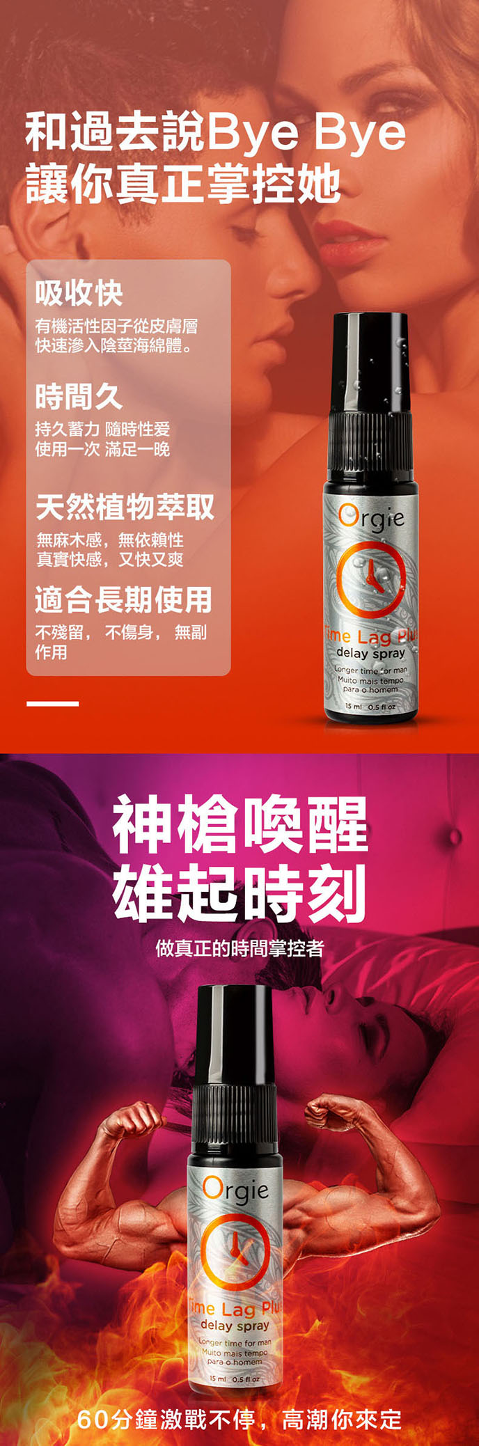 Orgie Time Lag Plus Delay Spray 活力提升凝膠 15ml