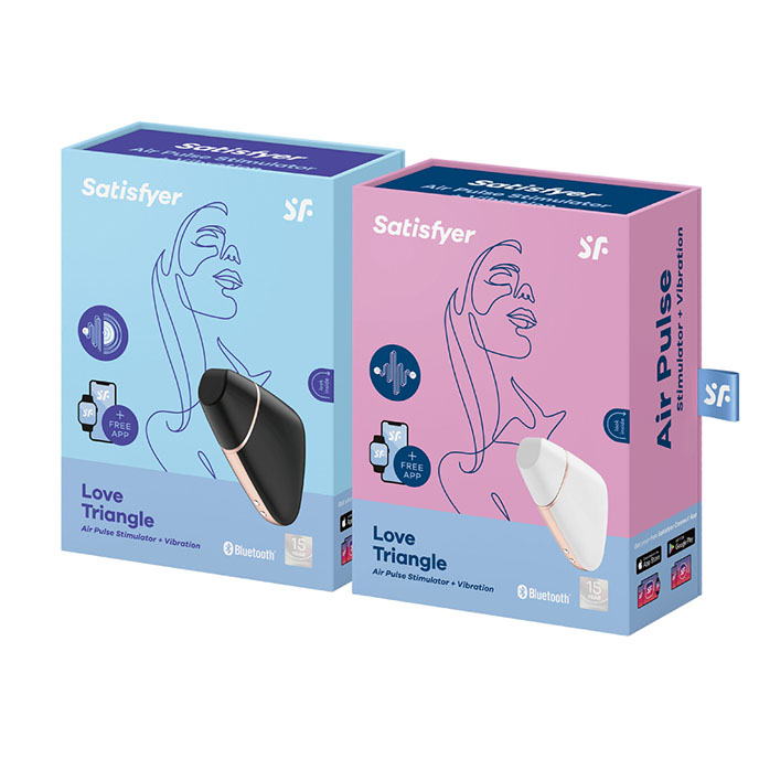 Satisfyer Love Triangle White 陰蒂震動-女性愉悅吸吮器(白)