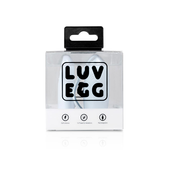 Luv Egg 充電式超強無線遙控震蛋(粉藍)