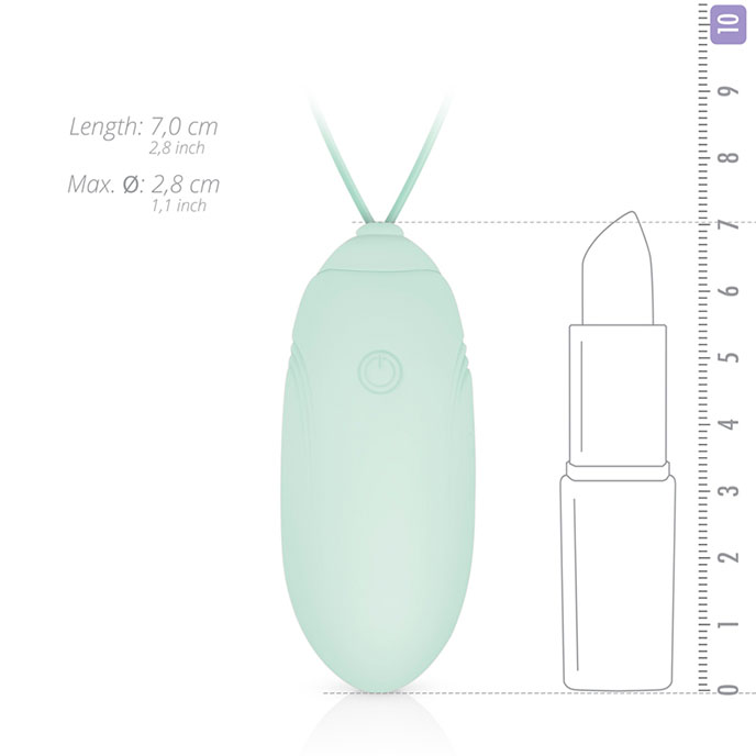 Luv Egg 充電式超強無線遙控震蛋(粉綠)