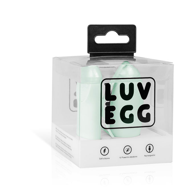 Luv Egg 充電式超強無線遙控震蛋(粉綠)