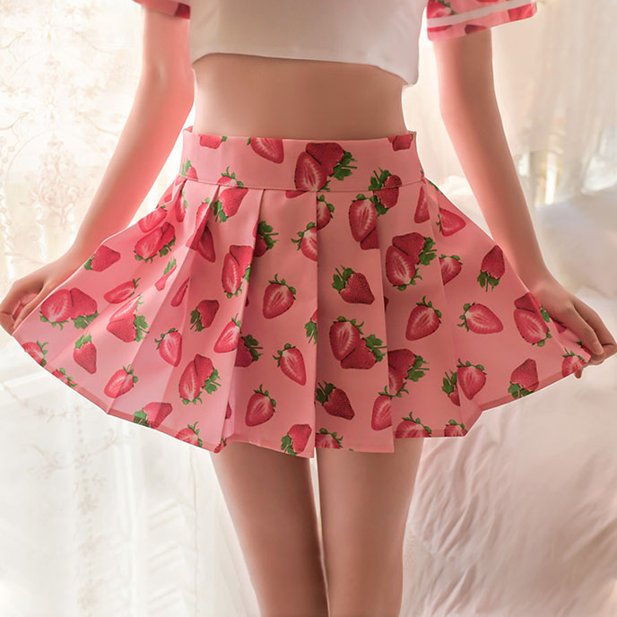 性感萌系-日式JK學生裝(草莓+白) FX7939